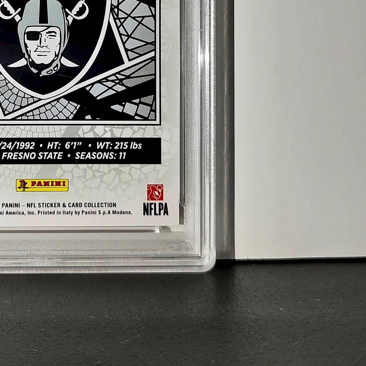 Davante Adams 2024 Panini Sticker Collection 097/299 #35 Red Foil PSA 8 NM-MT