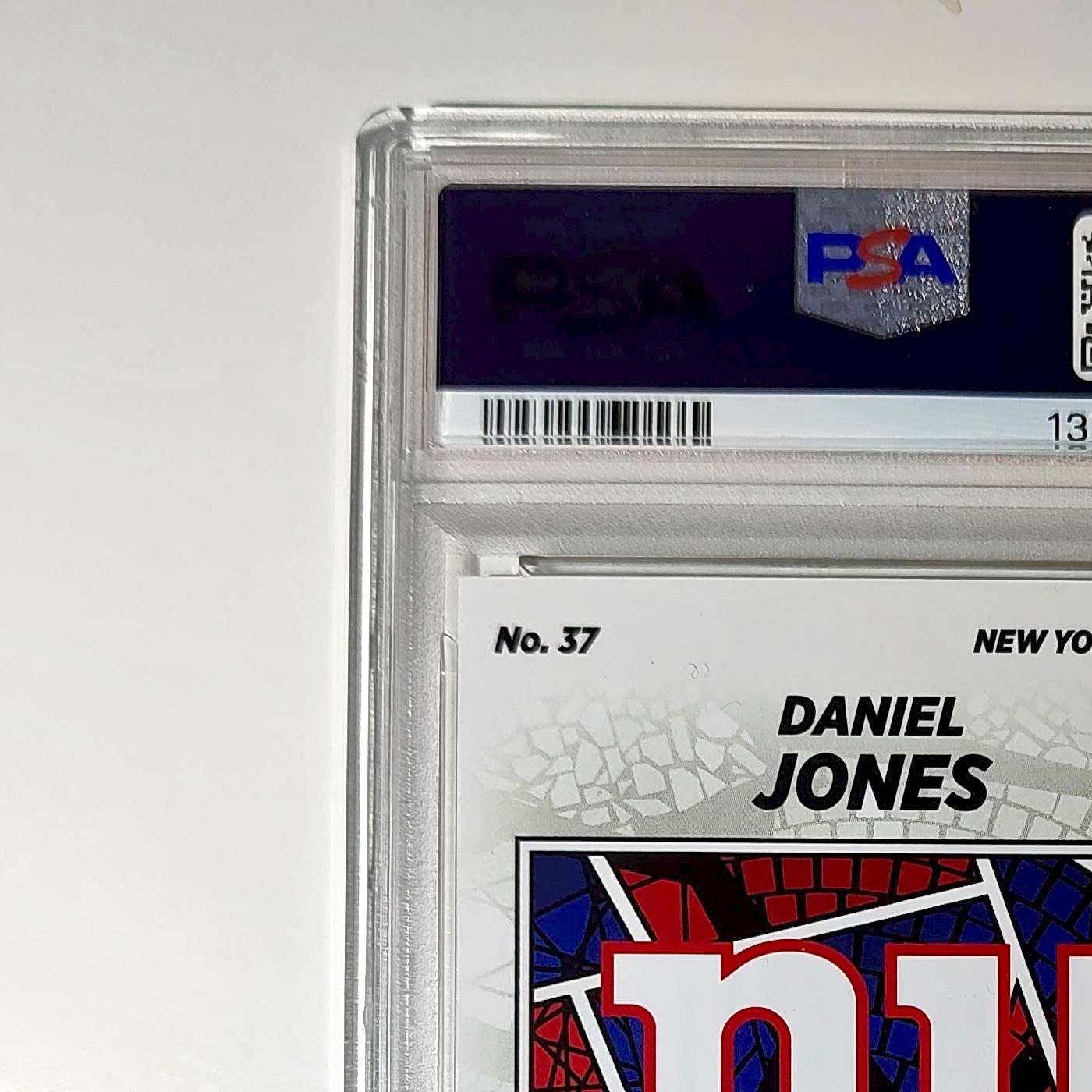 Daniel Jones 2024 Panini Sticker Collection 198/199 #37 Gold Foil PSA 8 NM-MT