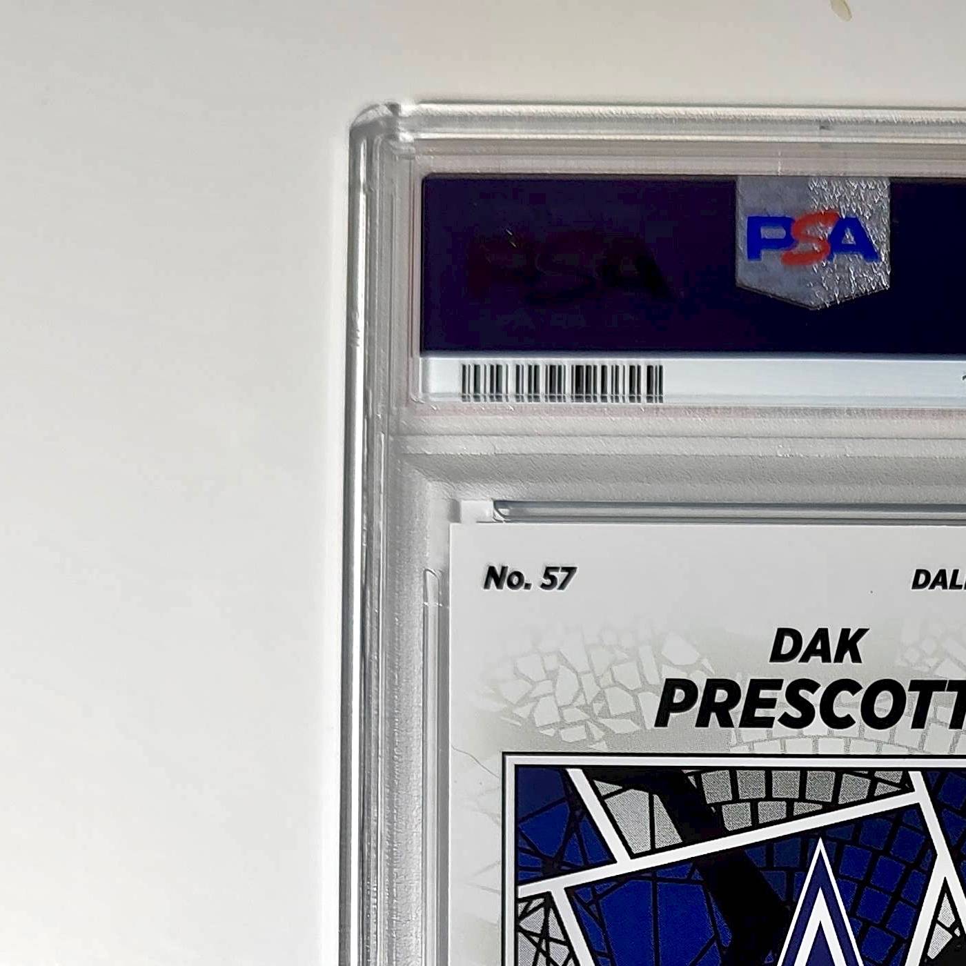 Dak Prescott 2024 Panini Sticker Collection 167/349 #57 Blue Foil PSA 8 NM-MT