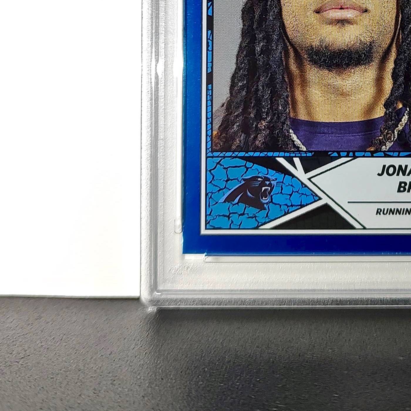 Jonathan Brooks Rookie 2024 Panini Sticker Collection 6/349 #88 Blue Foil PSA 9