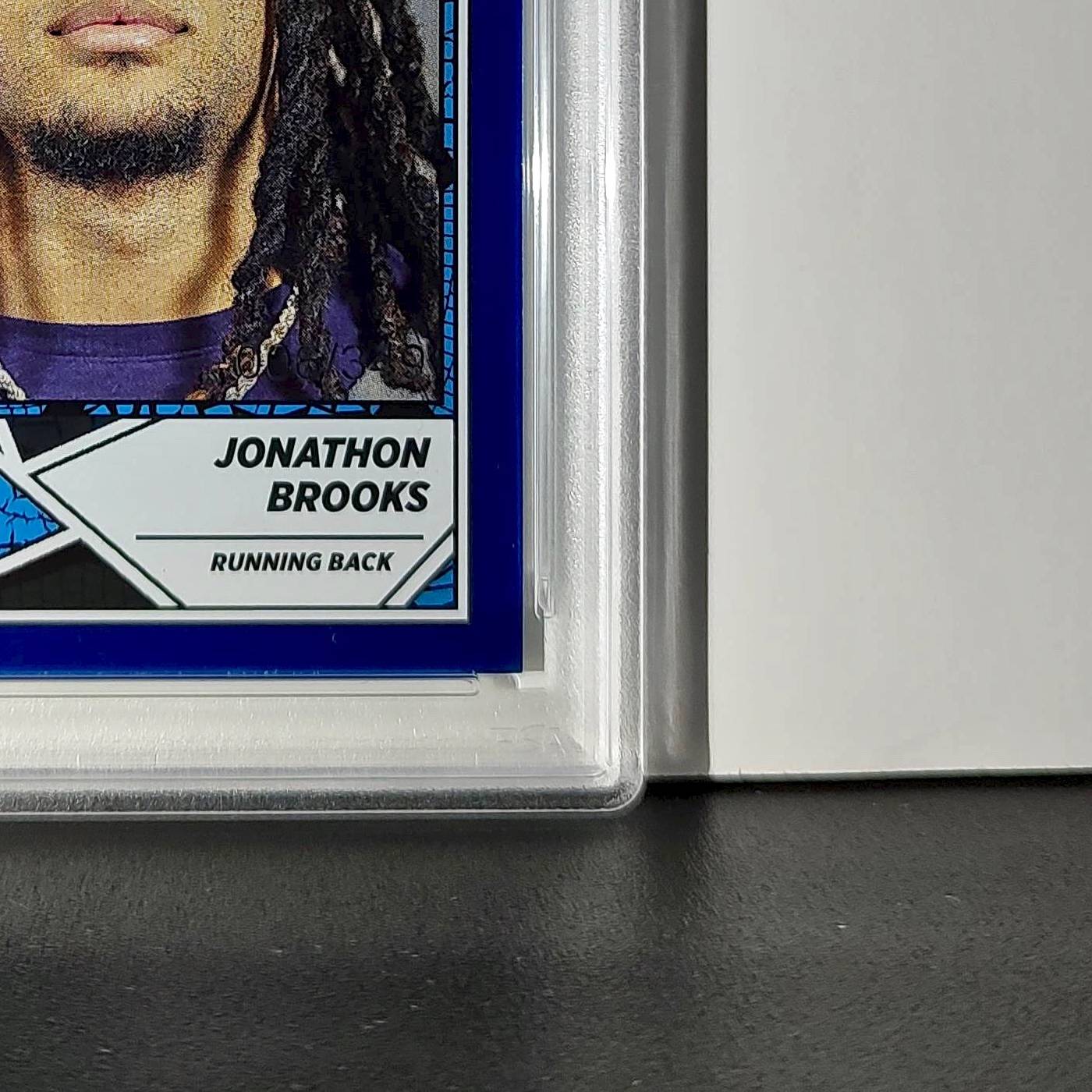 Jonathan Brooks Rookie 2024 Panini Sticker Collection 6/349 #88 Blue Foil PSA 9