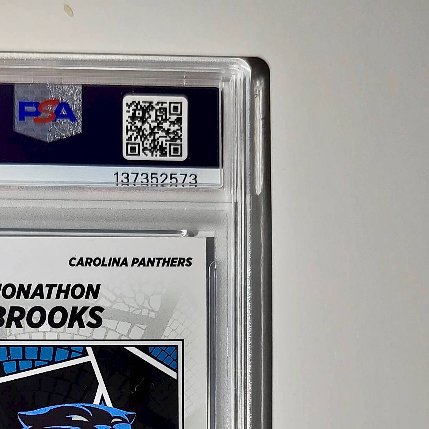 Jonathan Brooks Rookie 2024 Panini Sticker Collection 6/349 #88 Blue Foil PSA 9
