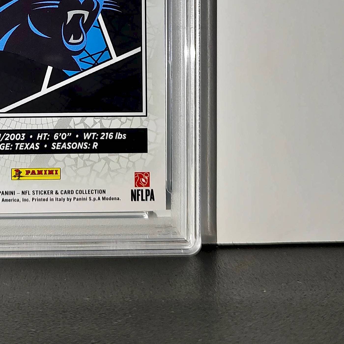 Jonathan Brooks Rookie 2024 Panini Sticker Collection 6/349 #88 Blue Foil PSA 9
