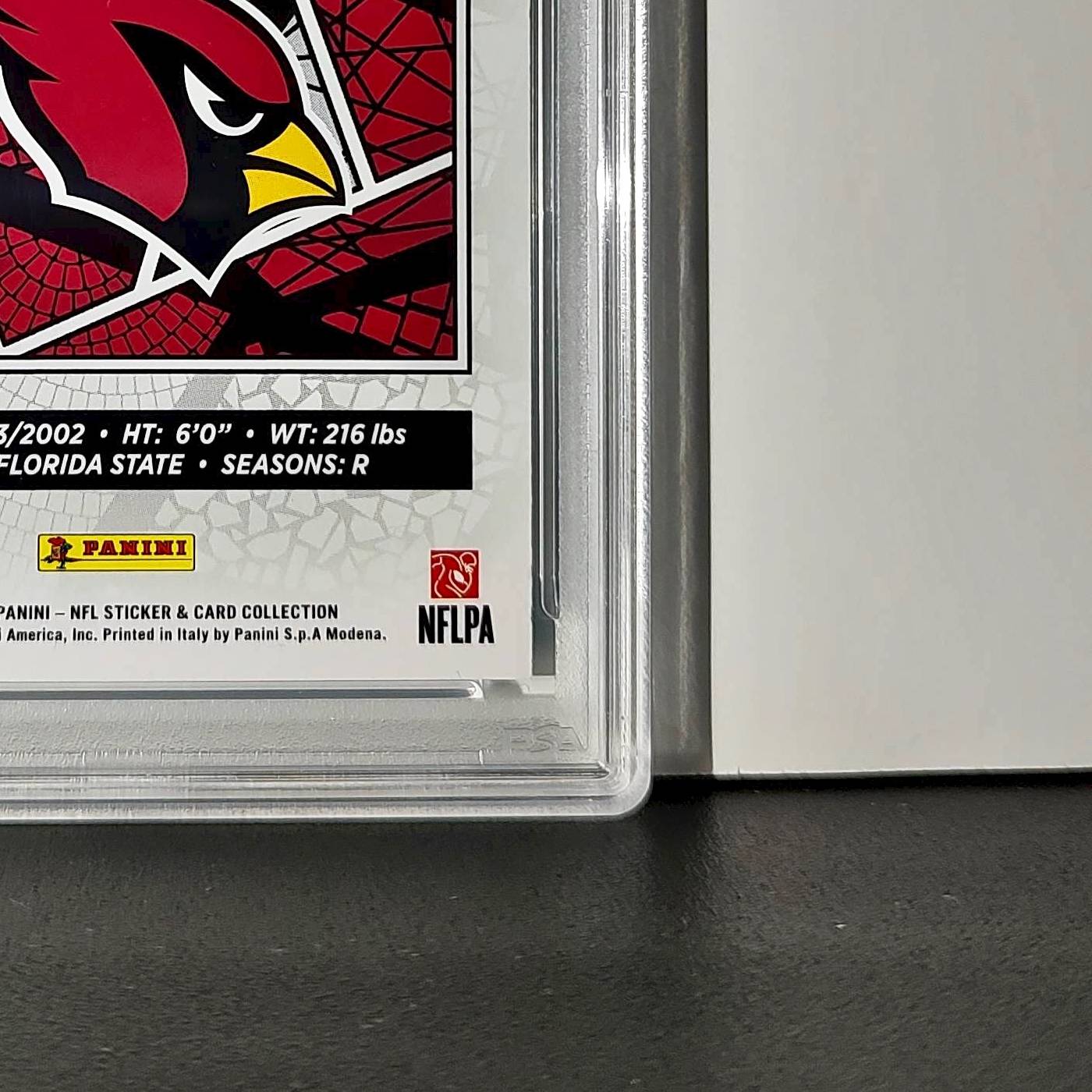 Trey Benson Rookie 2024 Panini Sticker Collection 255/349 #92 Blue Foil PSA 8