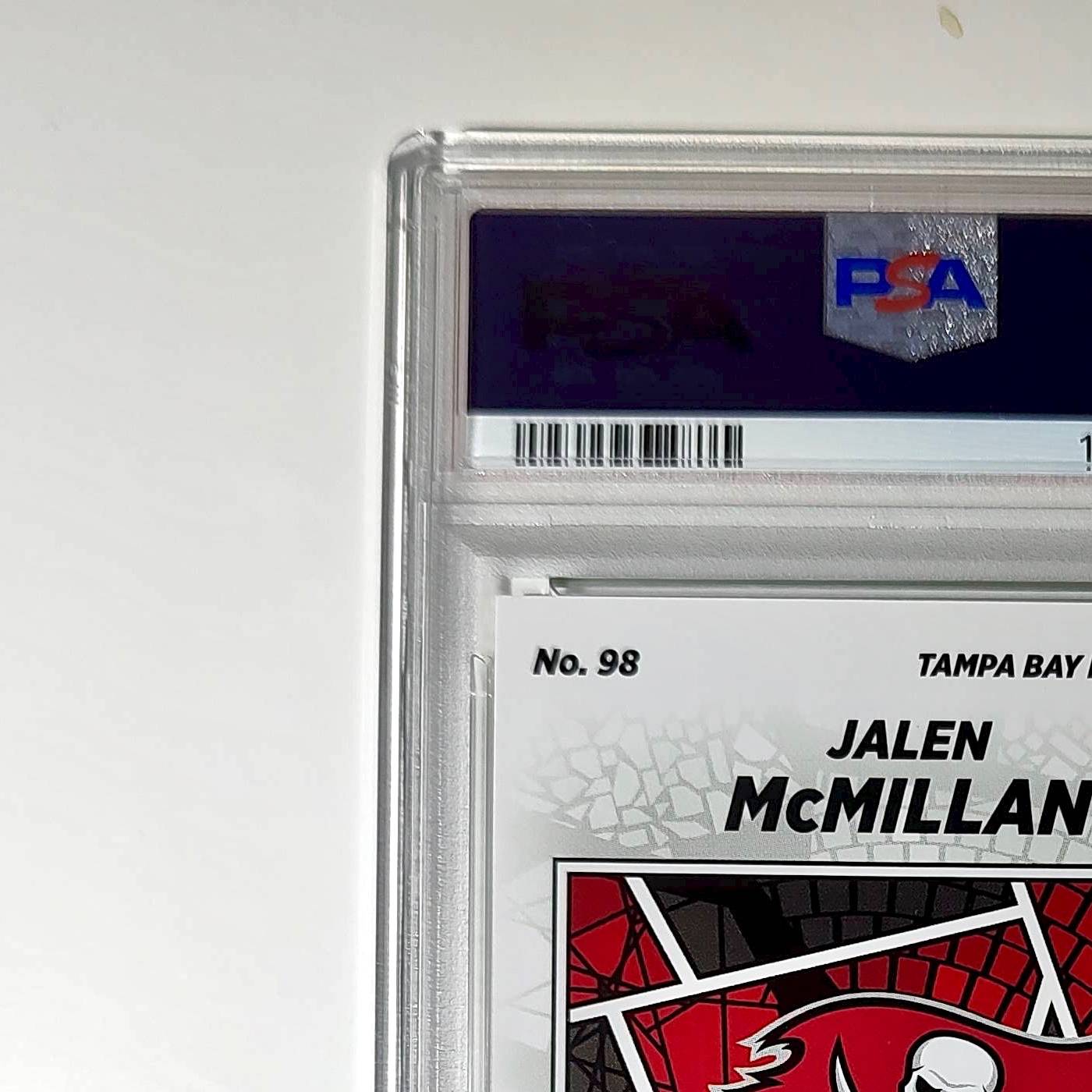 Jalen McMillan Rookie 2024 Panini Sticker Collection 053/075 #98 Lime Foil PSA 9