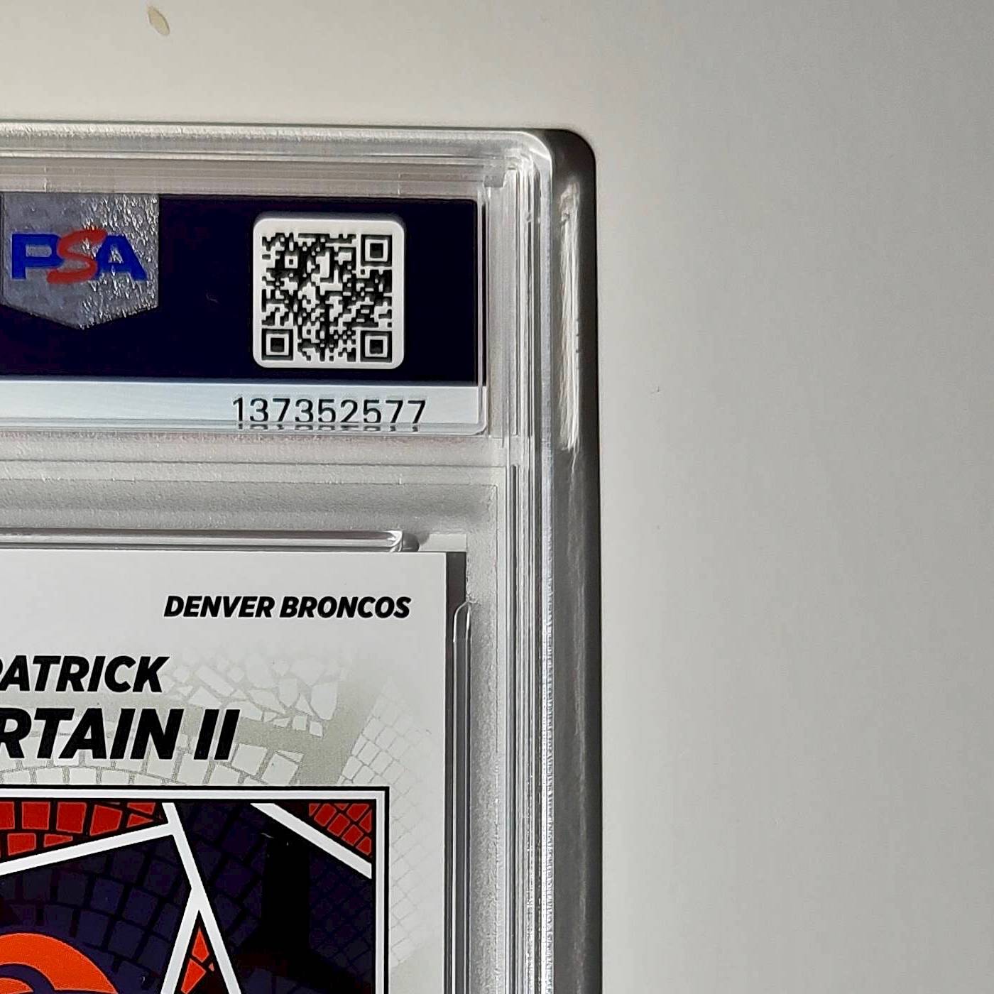 Patrick Surtain II Rookie 2024 Panini Sticker 240/299 #21 Red Foil PSA 8 NM-MT
