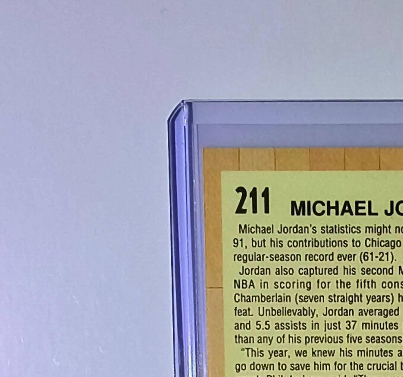 Michael Jordan 1991-92 Fleer All-Star Team #211 Basketball Card Chicago Bulls