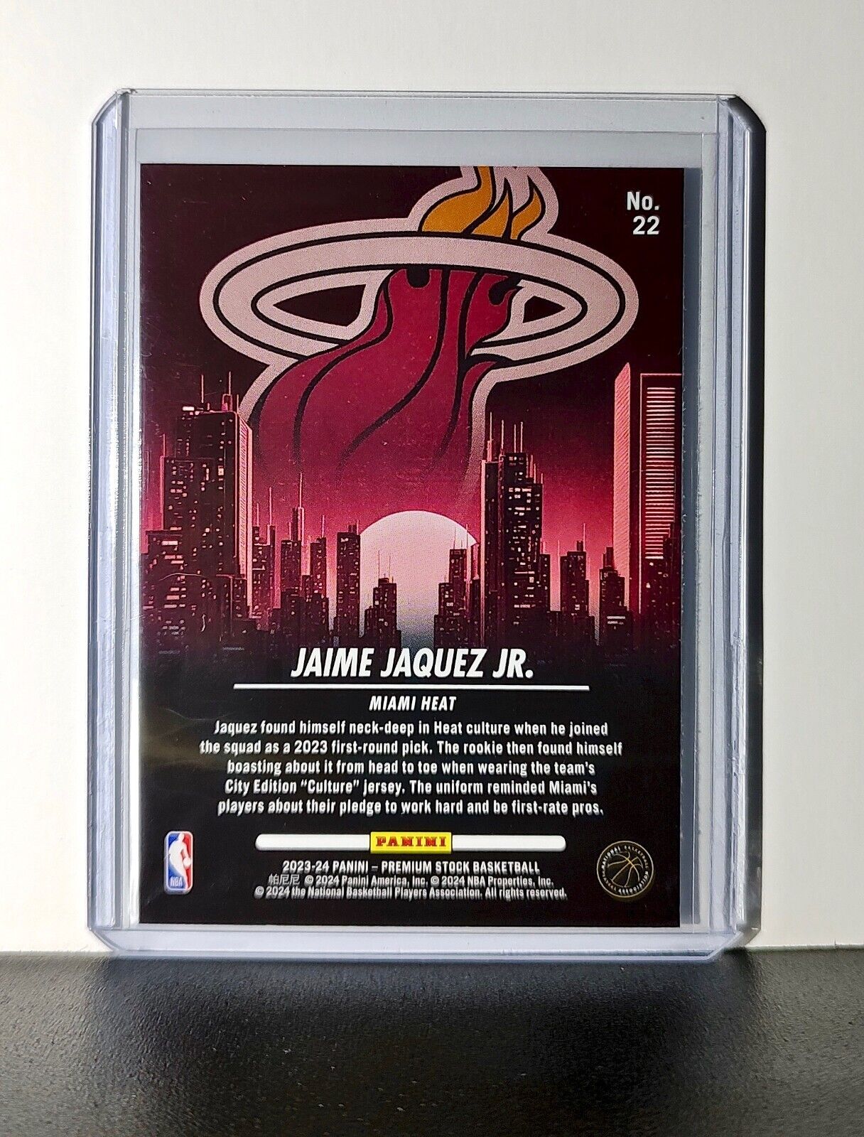 Jamie Jaquez Jr. 2023-24 Panini Premium NBA Hoops City Edition #22 Rookie Card