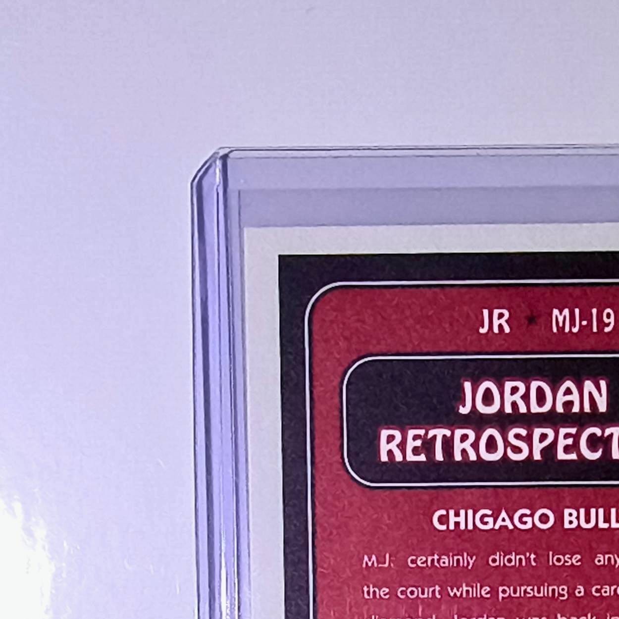 Michael Jordan 2008-09 Fleer Jordan Retrospective #MJ-19 Card Chicago Bulls