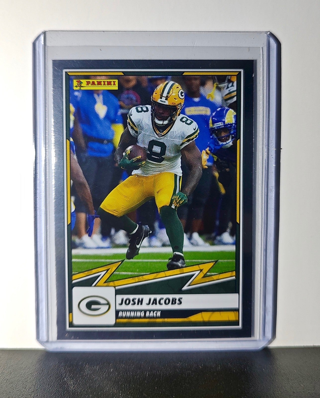 Josh Jacobs 2025 Panini NFL #66 Foil Sticker Card Green Bay Packers
