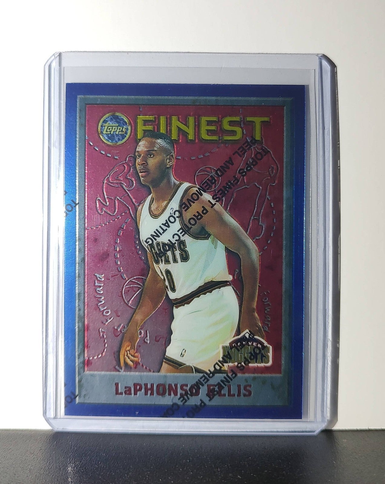 LaPhonso Ellis 1995-96 Topps Finest NBA #242 Card Denver Nuggets