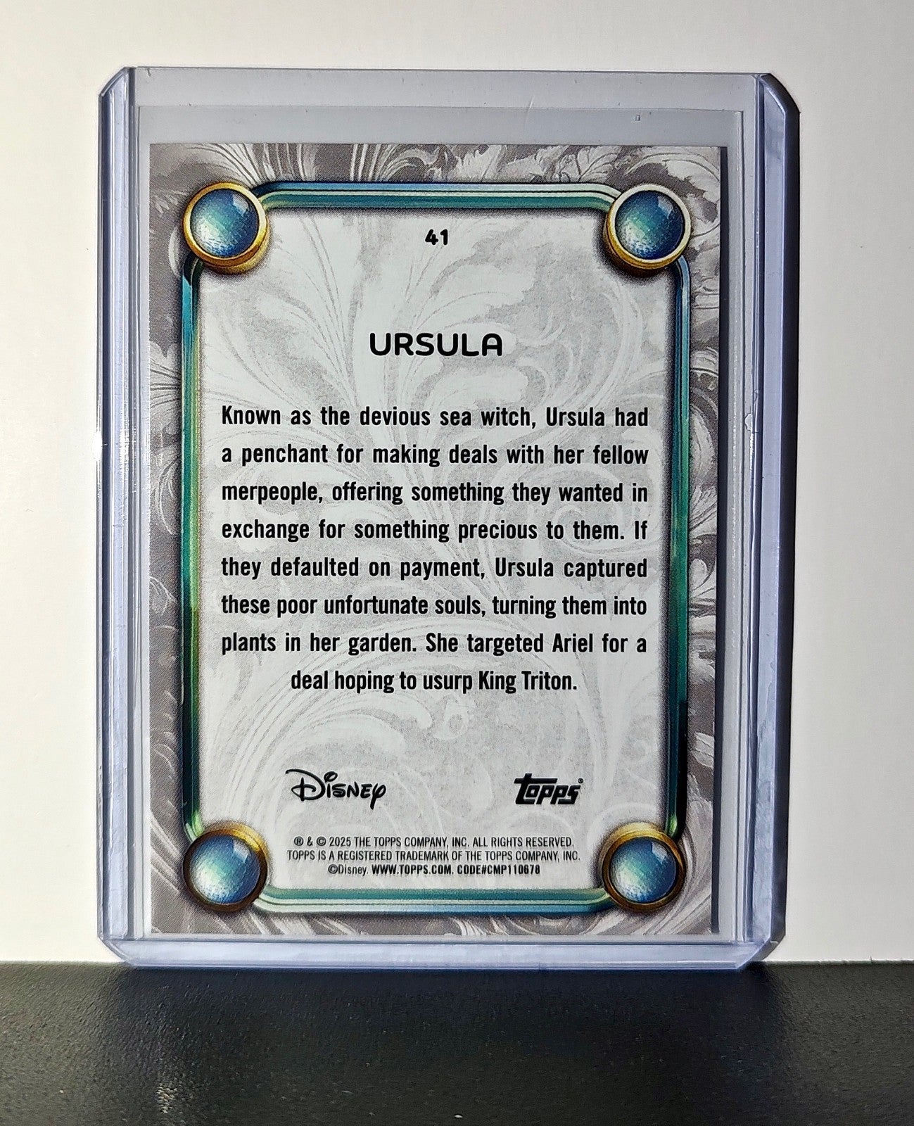 Ursula 2025 Topps Disney Wonder #41 Card The Little Mermaid