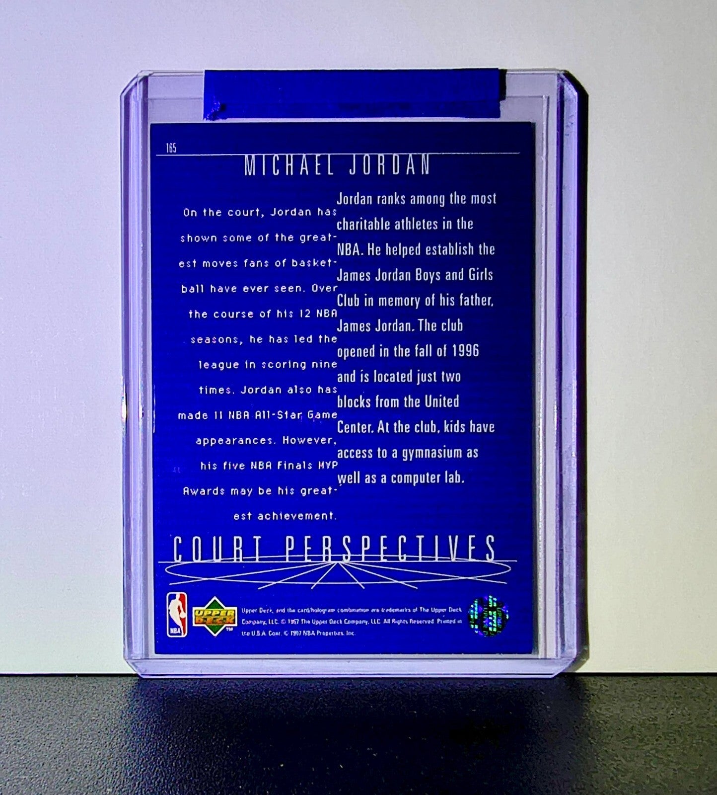 Michael Jordan 1997-98 Upper Deck Court Perspectives #165 Card Chicago Bulls