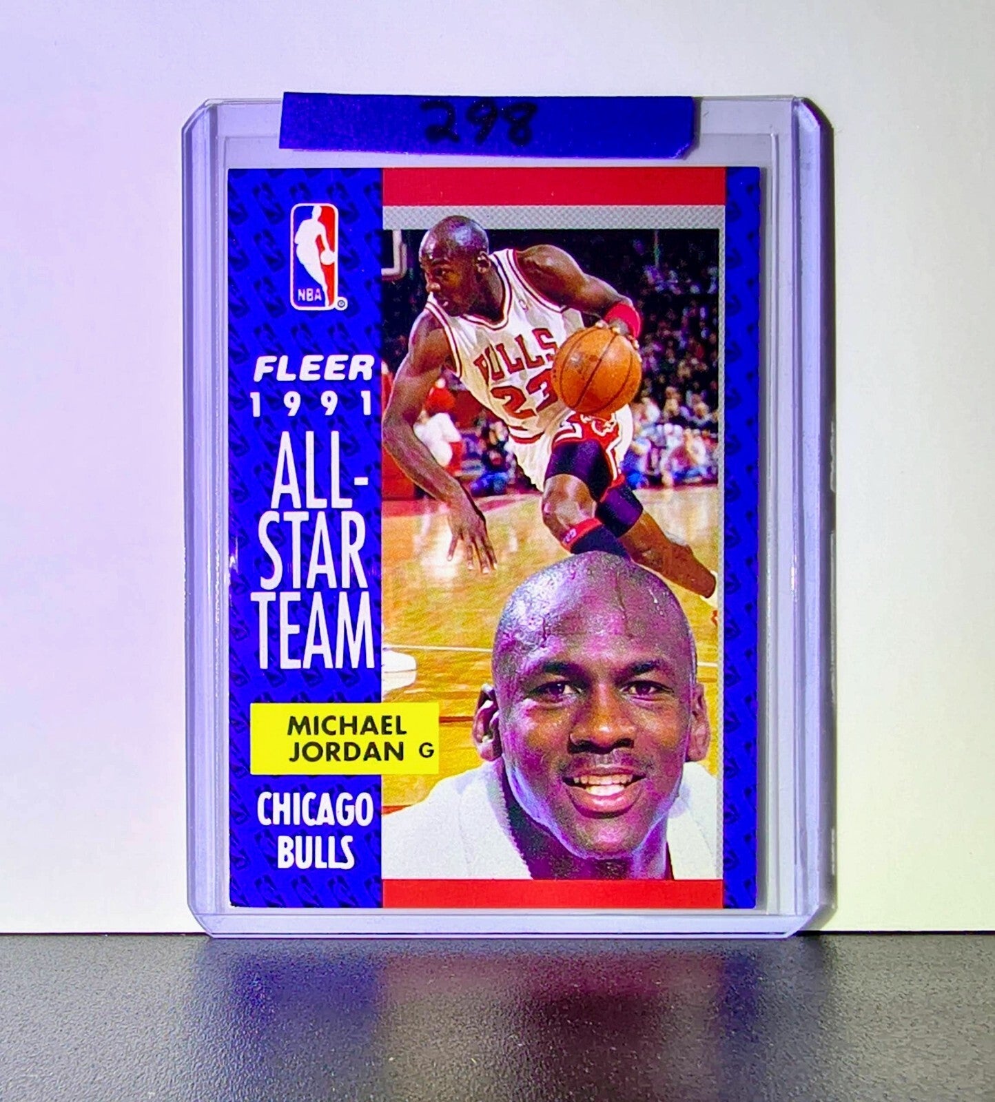 Michael Jordan 1991-92 Fleer All-Star Team #211 Basketball Card Chicago Bulls
