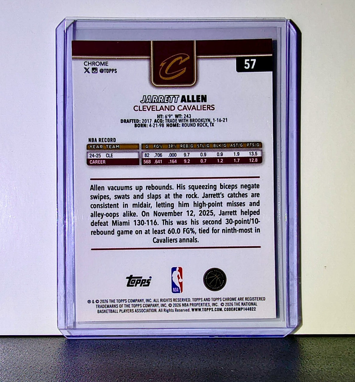 Coby White 2025-26 NBA Topps Chrome Update #57 Basketball Card Chicago Bulls