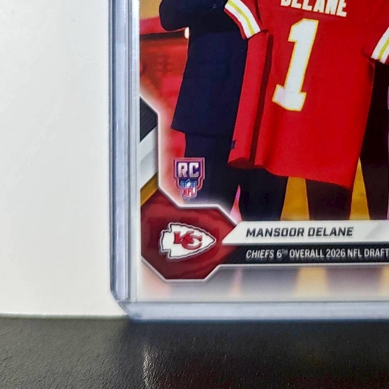Mansoor Delane Rookie 2026 Topps Now Draft Night #MDEL Card Kansas City Chiefs