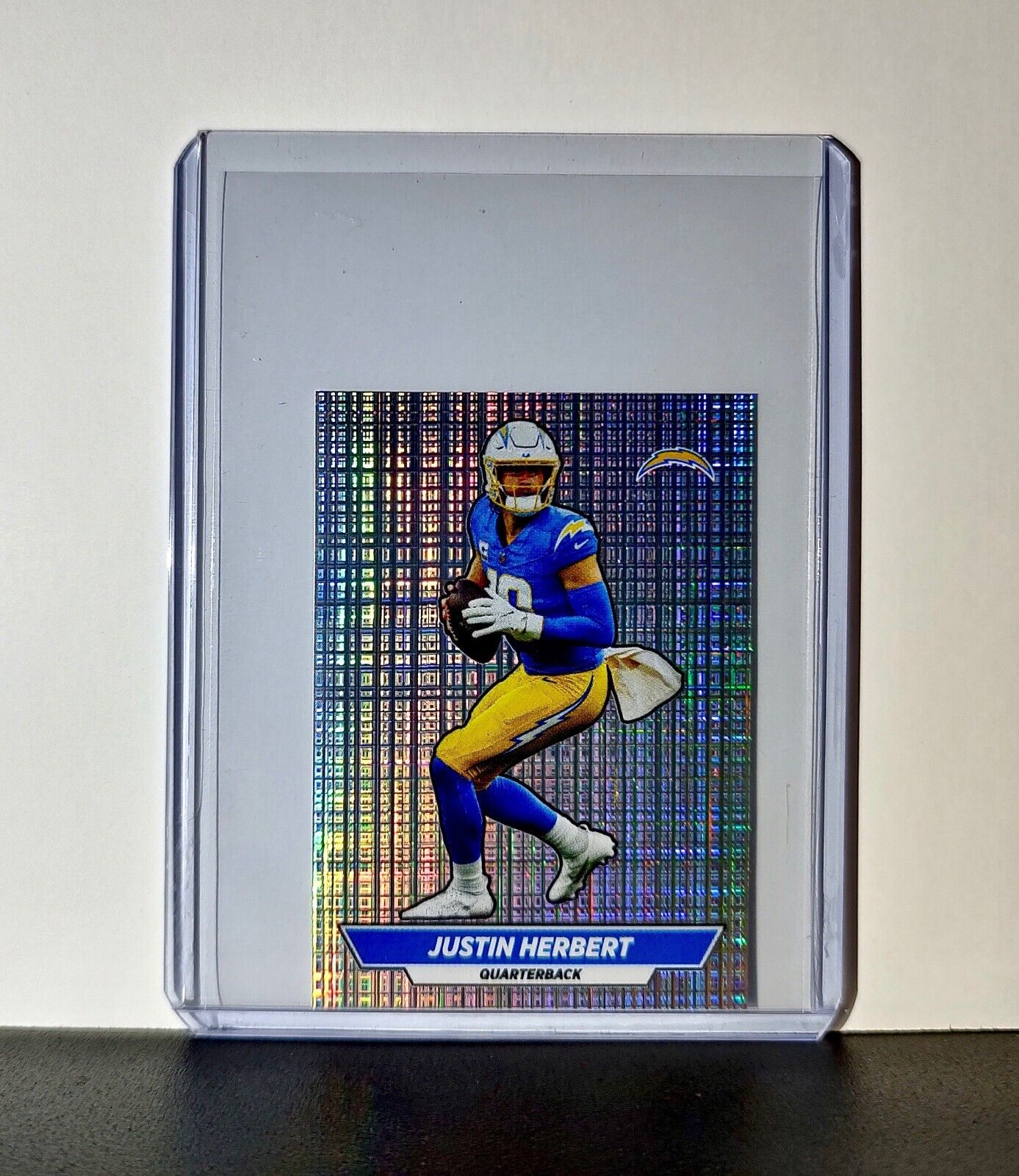 Justin Herbert 2024 Panini NFL Sticker #296 Foil Los Angeles Chargers