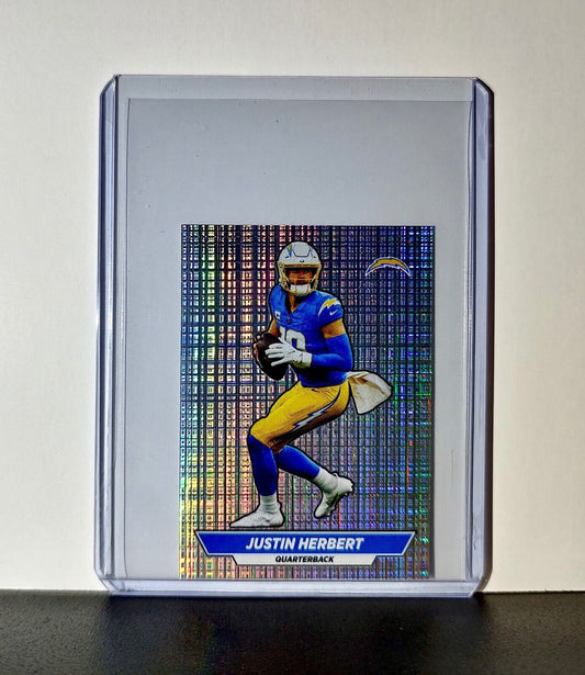 Justin Herbert 2024 Panini NFL Sticker #296 Foil Los Angeles Chargers