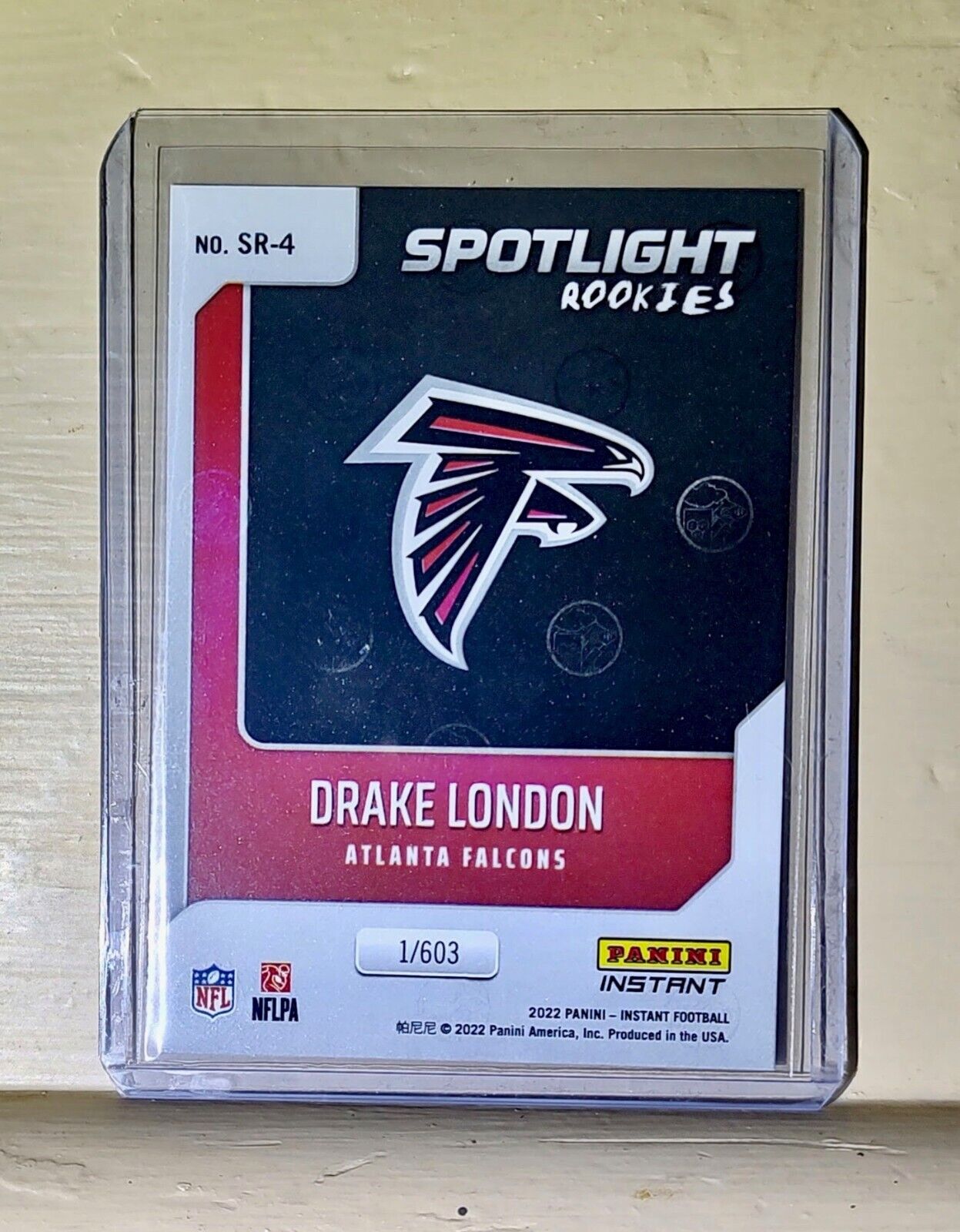 Drake London 2022 NFL Panini #4 Spotlight Rookie Football Card 1/603