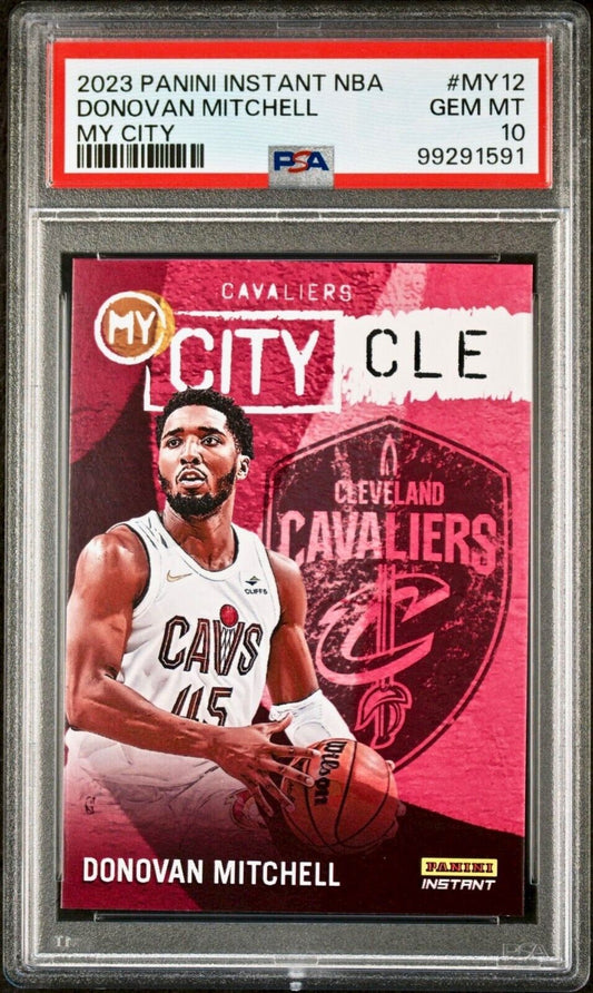 Donovan Mitchell 2023 Panini MyCity NBA #MY-12 Basketball Card PSA 10 Gem Mint