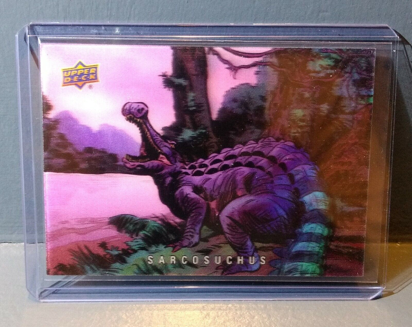 2015 Upper Deck Dinosaurs 3-D Lenticular Sarcosuchus #39 Trading Card