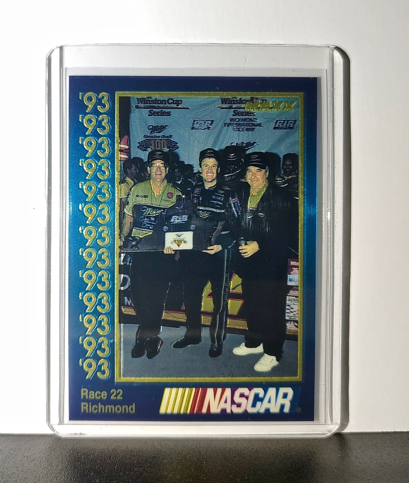 Race 22 Richmond YR 1993 Maxx Premier Plus Racing #201 NASCAR Card Penske Racing