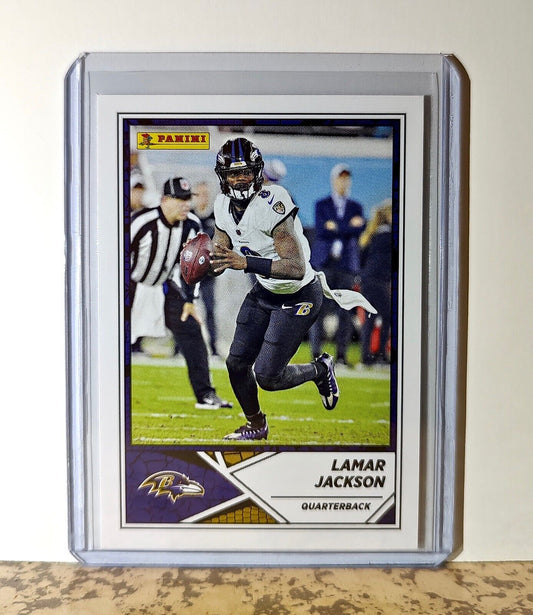 Lamar Jackson 2024 Panini NFL #53 Sticker Card Baltimore Ravens