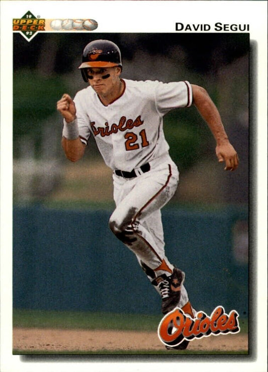 David Segui 1992 Upper Deck MLB #316 Baseball Card Baltimore Orioles