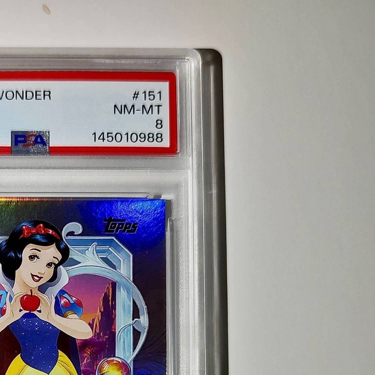 Snow White  2025 Topps Disney Cartoon Princess #151 Card PSA 8