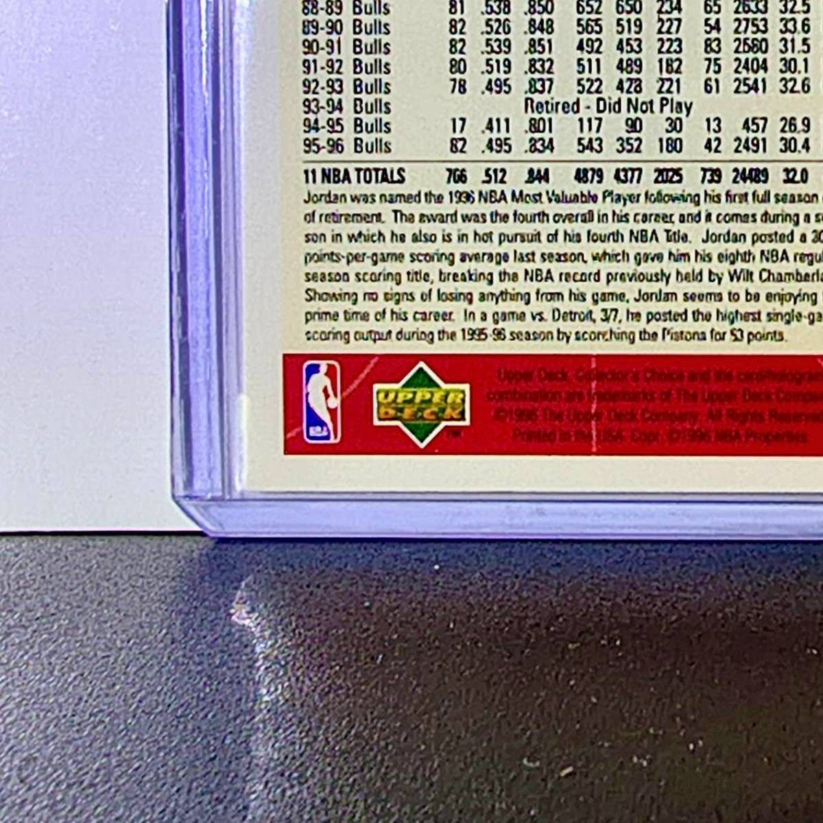 Michael Jordan 1996-97 Collector's Choice #23 Basketball Card Chicago Bulls