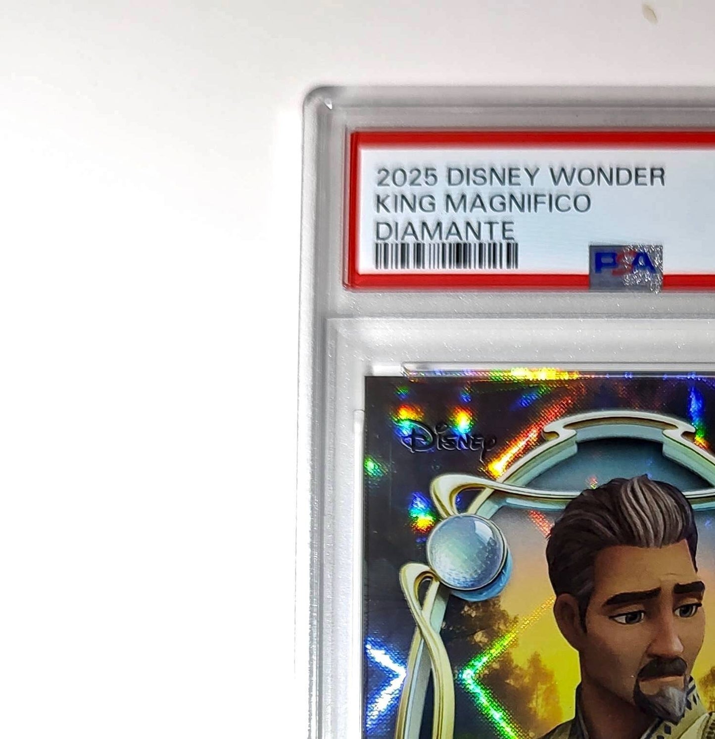 King Magnifico 2025 Topps Disney Wonder #100 Winter Variant Card Wish PSA 9