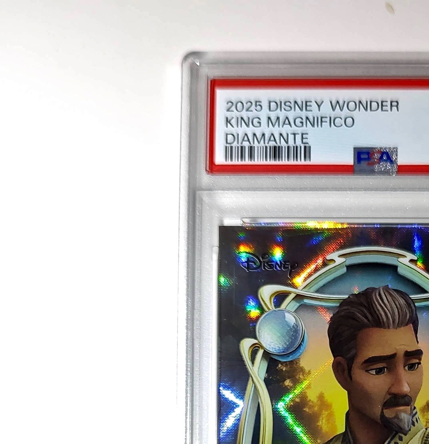 King Magnifico 2025 Topps Disney Wonder #100 Winter Variant Card Wish PSA 9