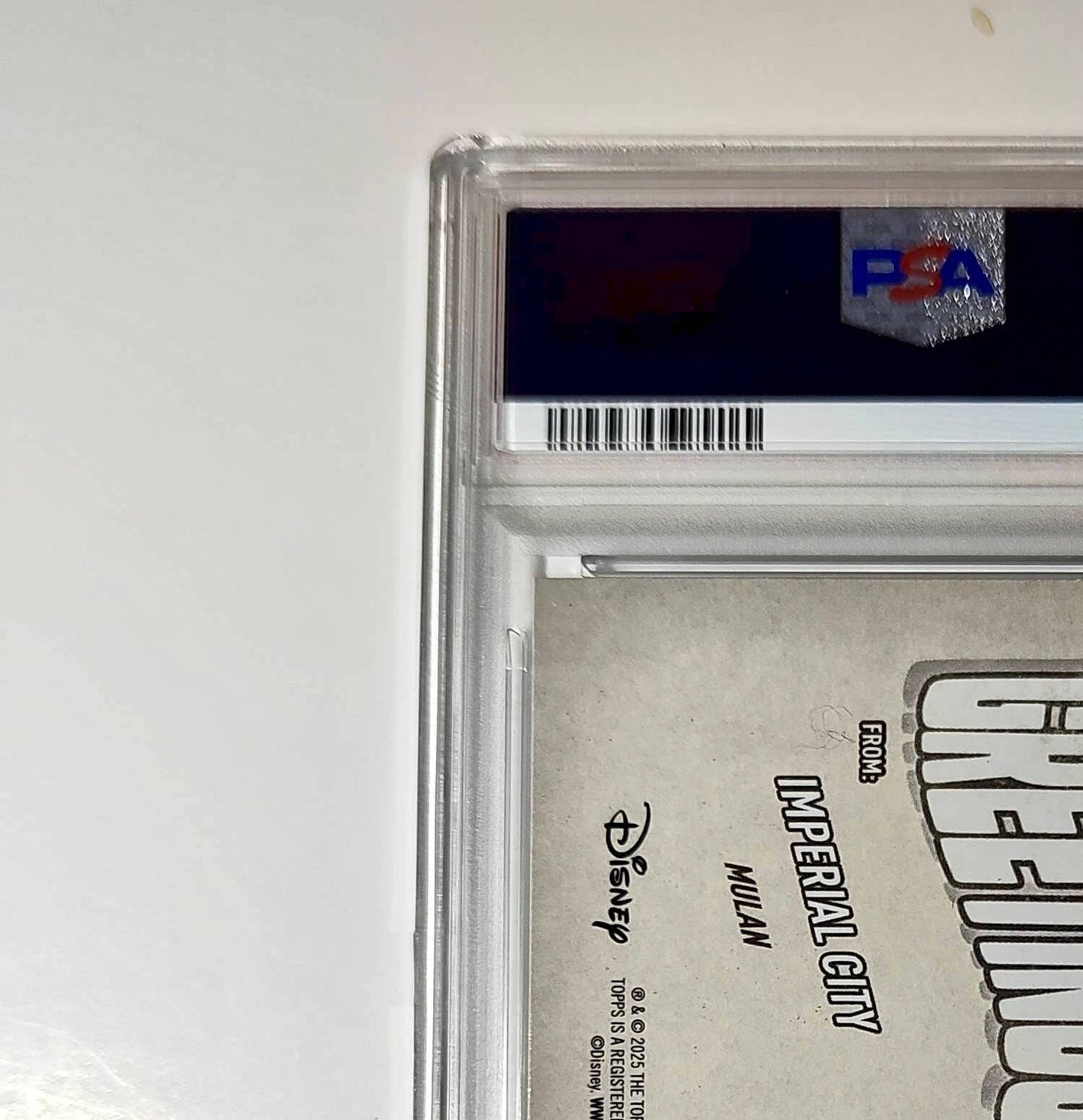 Imperial City 2025 Topps Disney Wonder #GF-8 Greetings From Card Mulan PSA 9