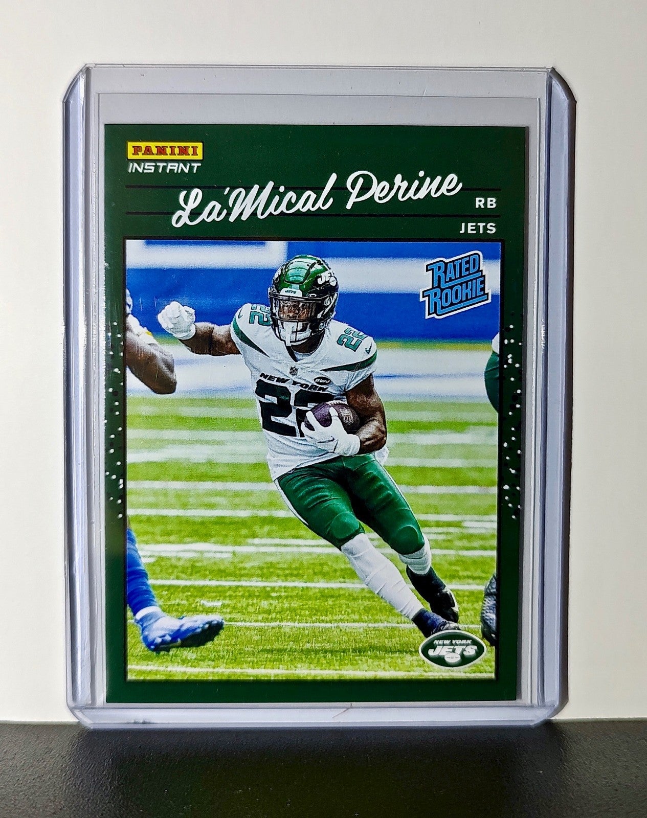 La'Mical Perine Rookie 2020 Panini NFL #35 Rated Rookie Card New York Jets
