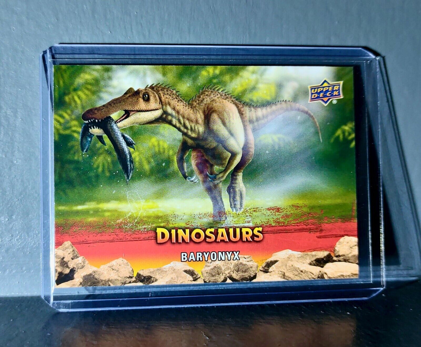 2015 Upper Deck Dinosaurs Baryonyx Extinction Red Parallel #45 Card