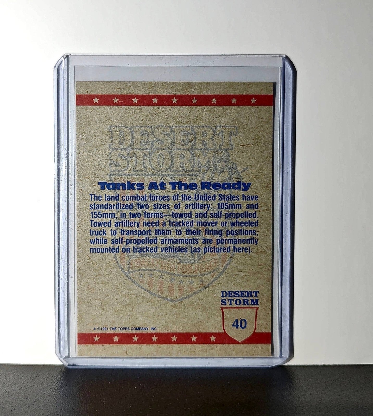 Tanks Take a Stronghold 1991 Topps Desert Storm #40 Card