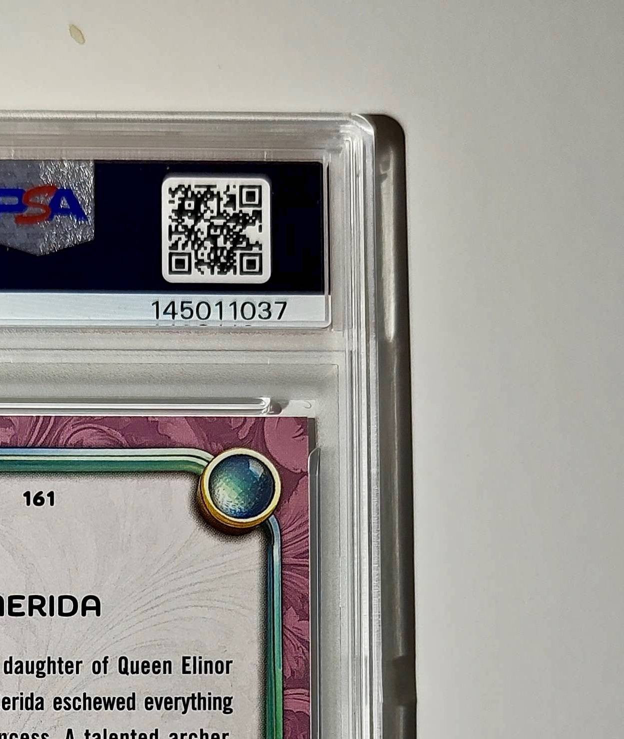 Rapunzel 2025 Topps Disney Cartoon Princess #160 Card Tangled PSA 9