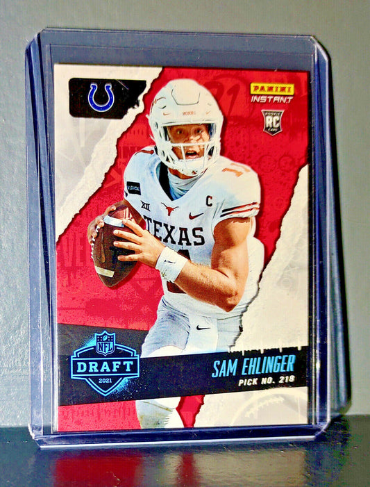 Sam Ehlinger 2021 Panini NFL Instant Draft Night #37 Rookie Card 1 of 886