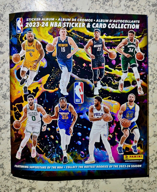 2023-24 Panini NBA Sticker and Card Collection Sticker Album - New, Empty, Mint