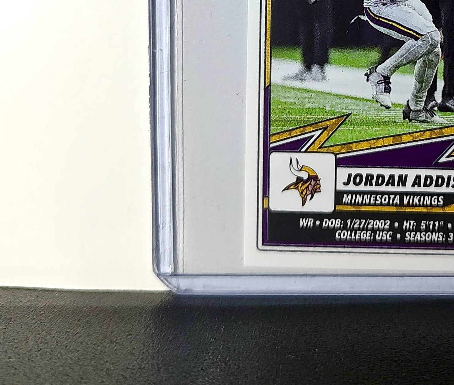 Jordan Addison 2025 Panini NFL #412 Sticker Minnesota Vikings