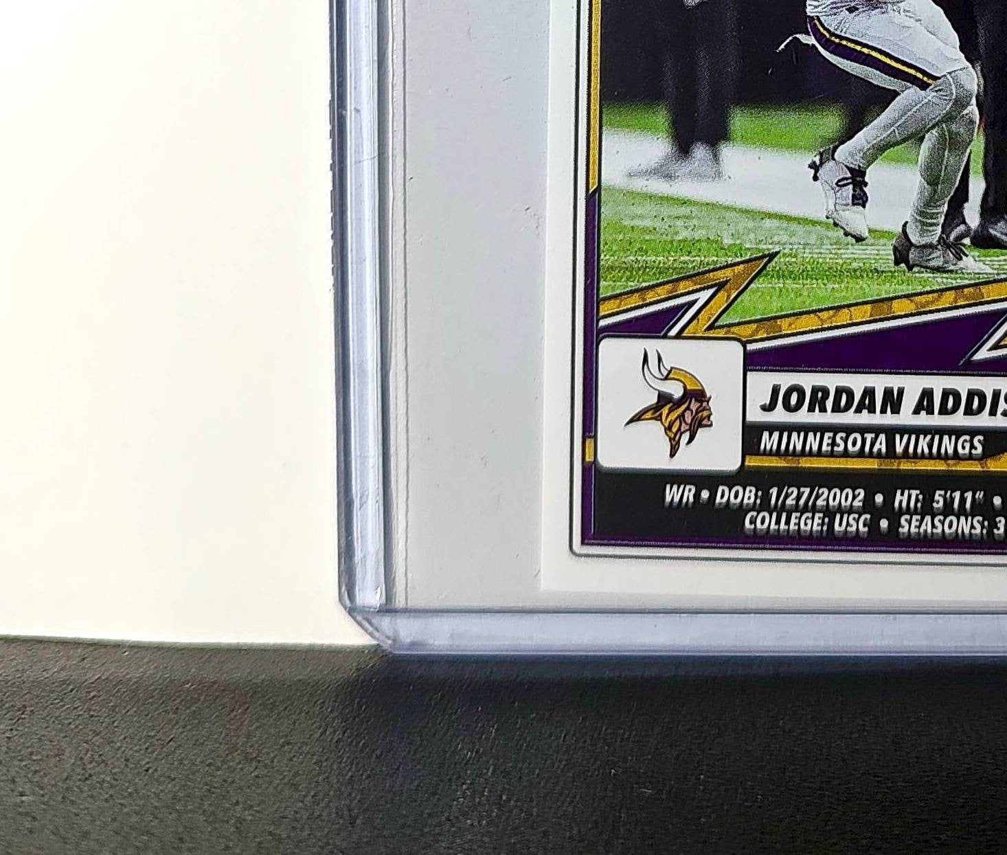 Jordan Addison 2025 Panini NFL #412 Sticker Minnesota Vikings