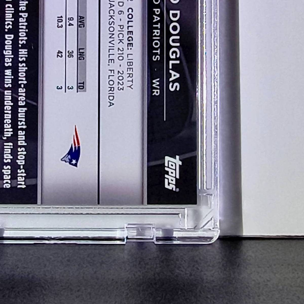 Demario Douglas 2025 NFL Topps Black Chrome #70 Silver Refractor 56/299 Patriots