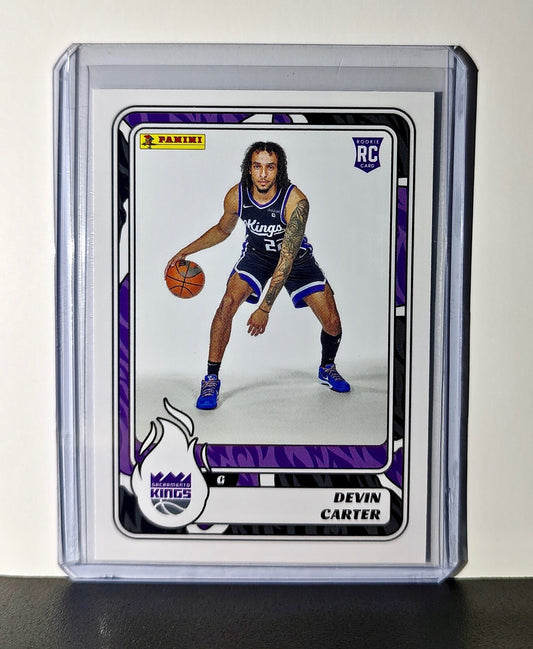 Devin Carter Rookie 2024-25 Panini NBA #97 Sticker Card Sacramento Kings