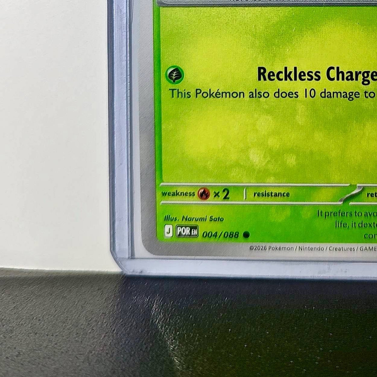 Pokemon Snivy HP70 Basic Grass 004/088 2025 Perfect Order Mega Evolution