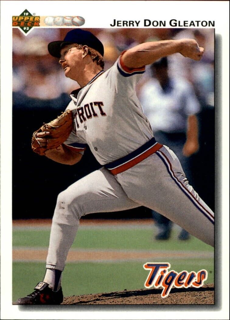 Jerry Don Gleaton 1992 Upper Deck MLB #601 Baseball Card Detroit Tigers