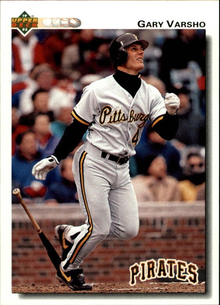 Gary Varsho 1992 Upper Deck MLB #217 Baseball Card Pittsburgh Pirates