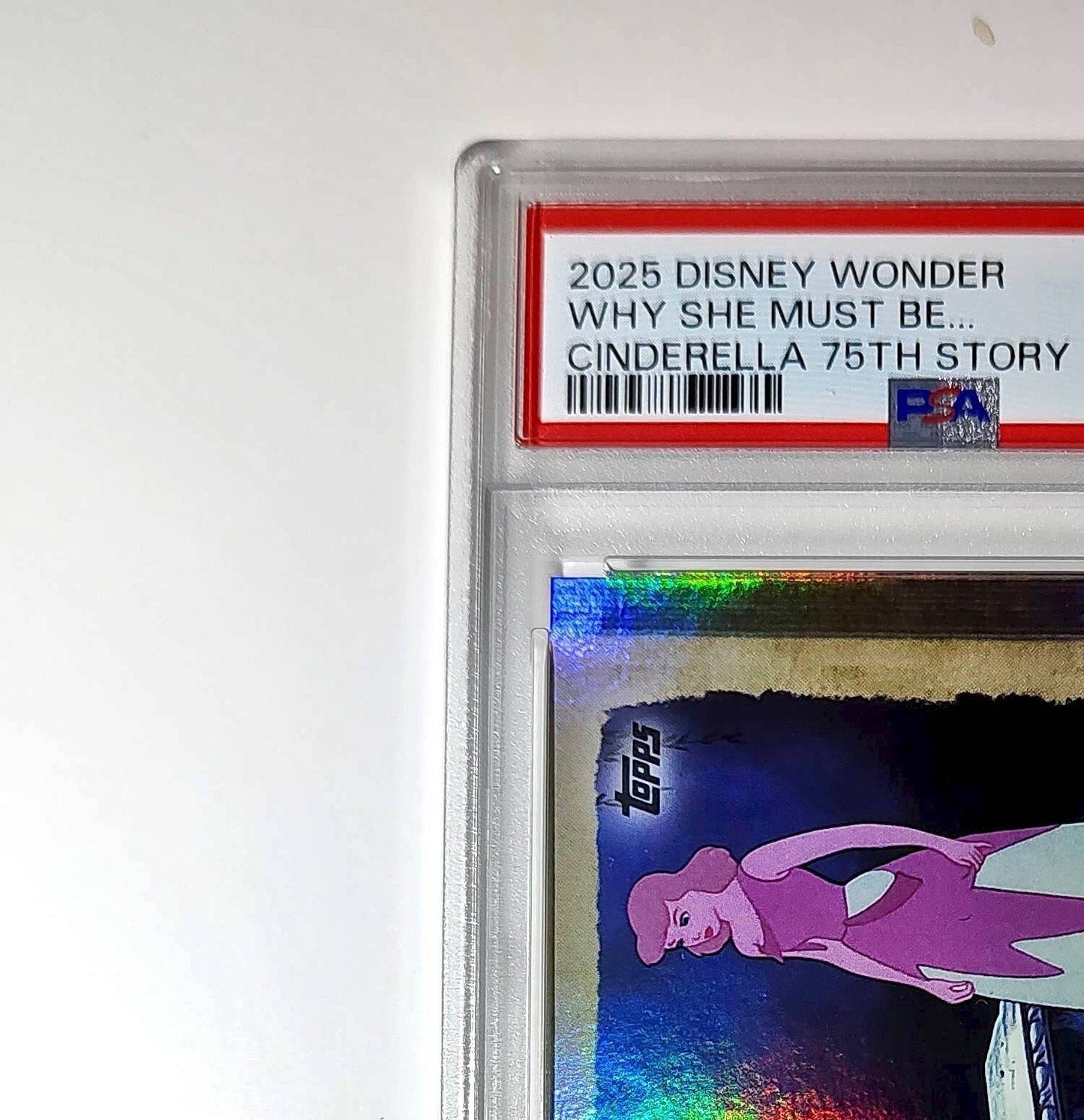 Why she must be… Cinderella's Fairy Godmother! 2025 Topps Disney #C75-12 PSA 10