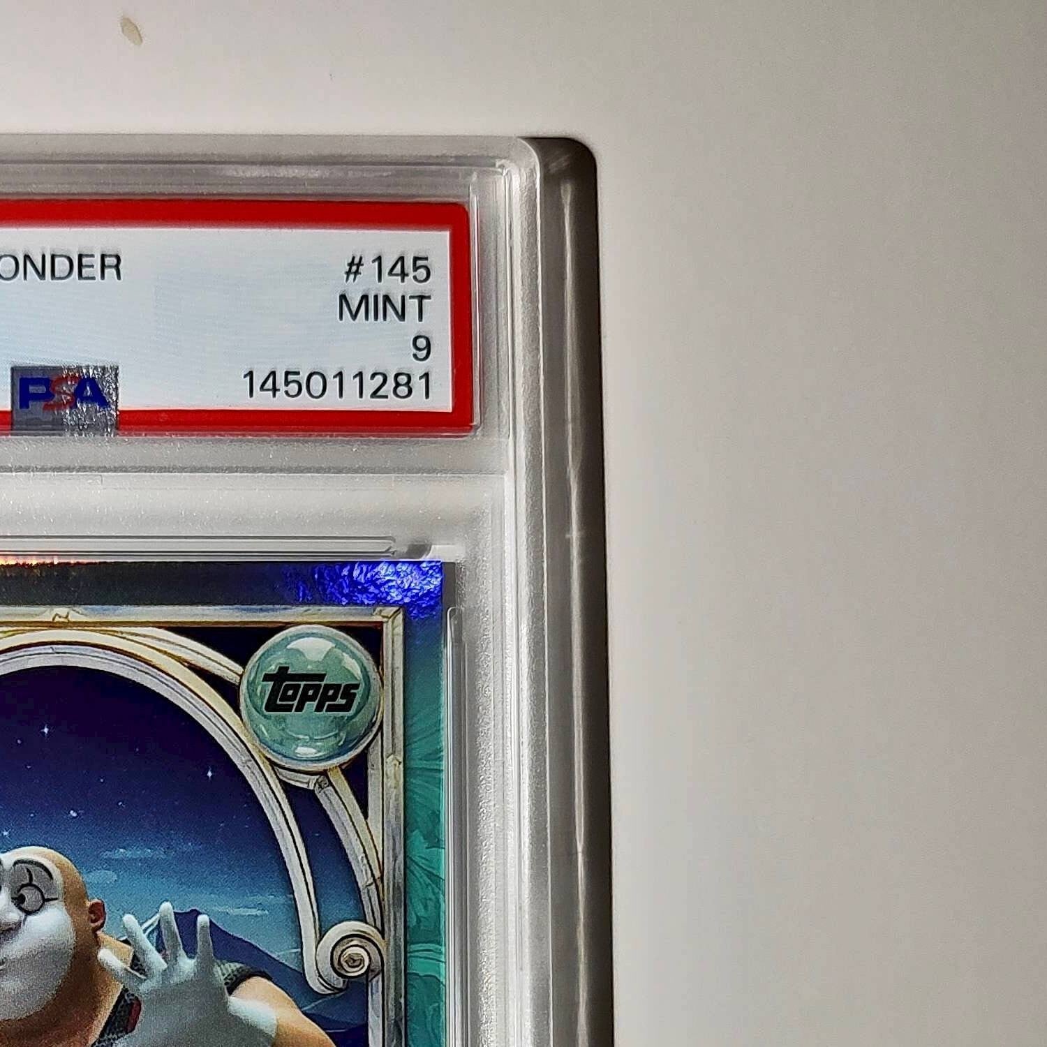 Ulf 2025 Topps Disney Wonder #145 Diamond Card Tangled PSA 9
