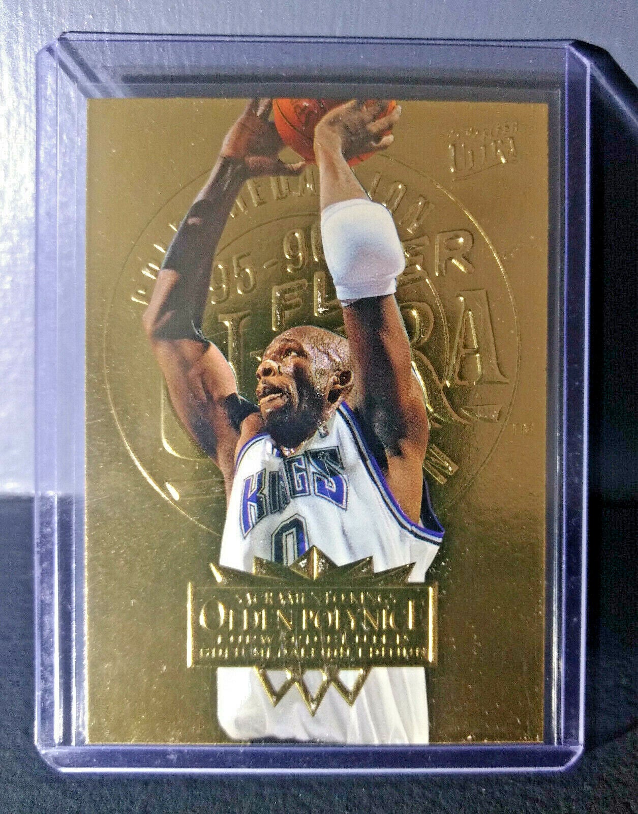 1995-96 Olden Polynice Fleer Ultra Gold Medallion #157 Basketball Card