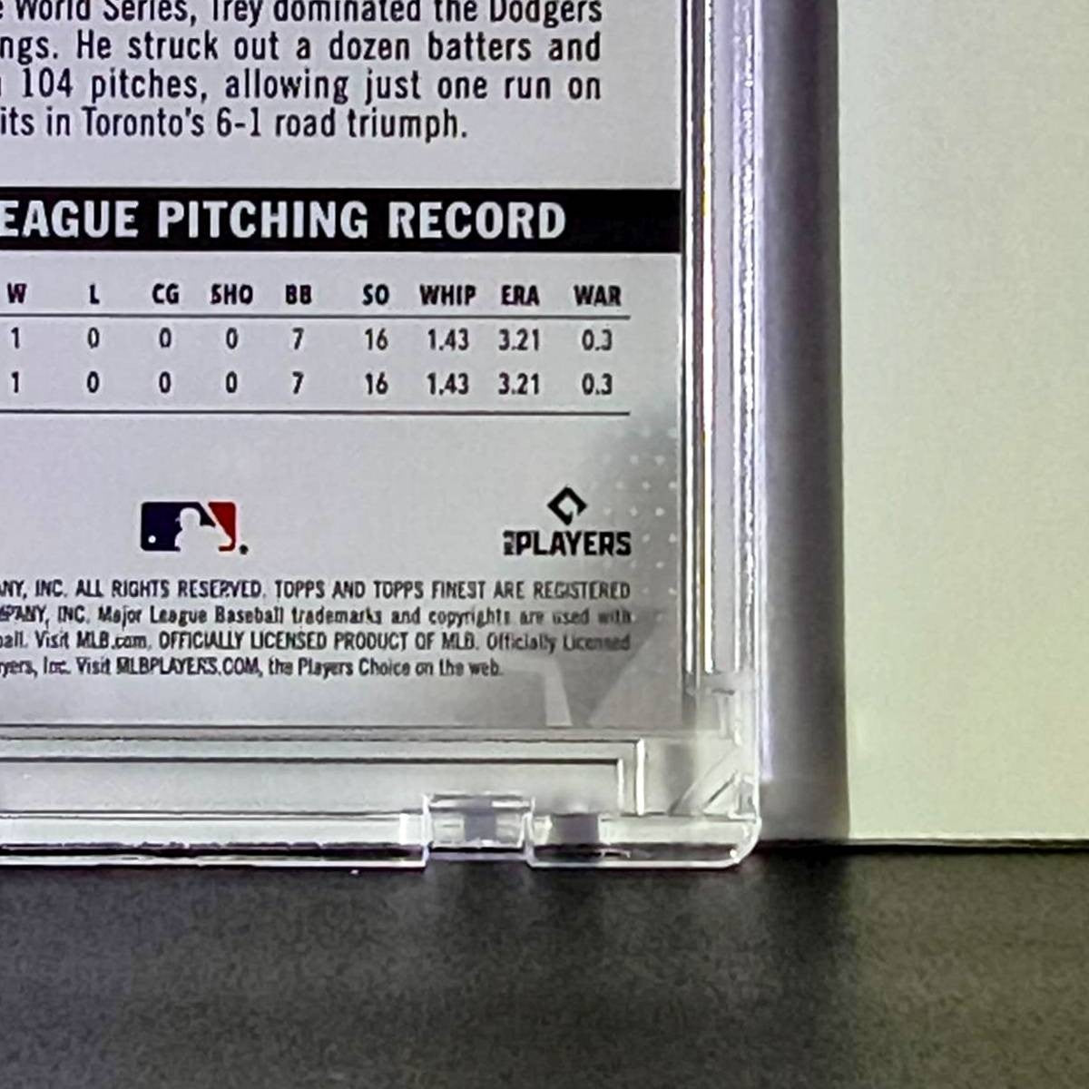 Trey Yesavage Rookie 2026 MLB Topps Finest #96 Refractor 133/150 Card Blue Jays
